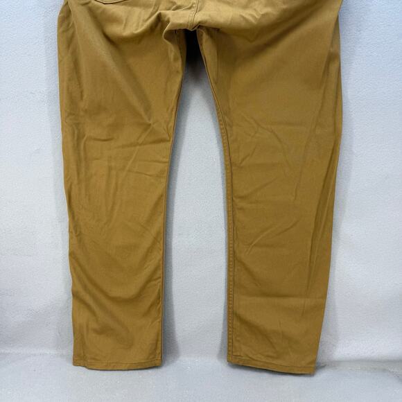 Levi's 513 Men's 40x30 Mustard Gold Straight Leg Preppy Business Casual Normcore - Picture 4 of 14